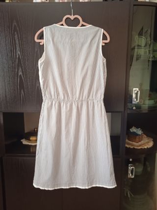 Abito estivo a righe bianco/nere