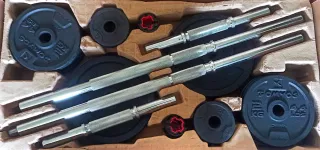 Kit Barra y Mancuernas 50kg Decathlon