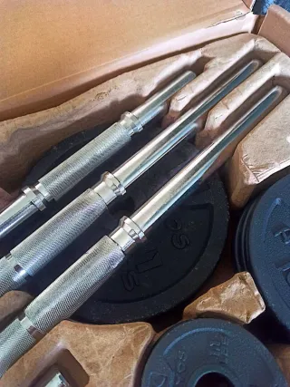 Kit Barra y Mancuernas 50kg Decathlon