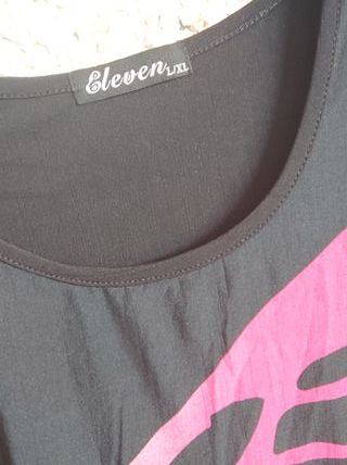 Camiseta Eleven mariposa rosa talla L