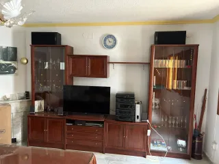 Vitrina 3,20m Madera Oscura