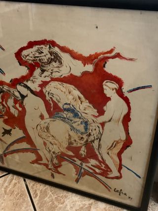 Quadro Cefra 1975 originale “Omaggio a Verlaine”