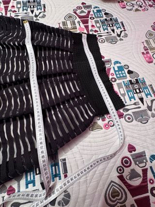 Falda de fiesta Poète Negra goma y tul