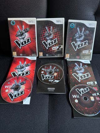 Juegos Wii La Voz Vol. 1, 2 y 3
