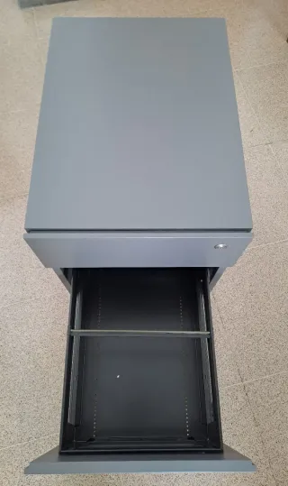 Cajonera oficina 1 cajón y 1 cajón portacarpetas