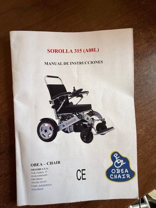 Silla de ruedas eléctrica Sorolla315 A08L plegable