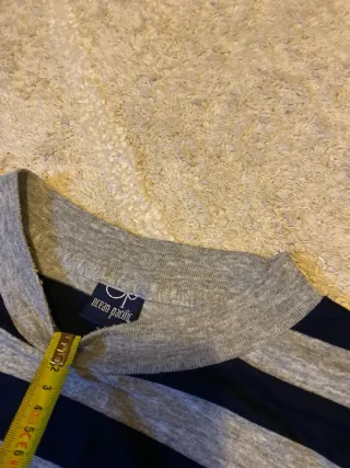 Camiseta Rayas Gris y Negro