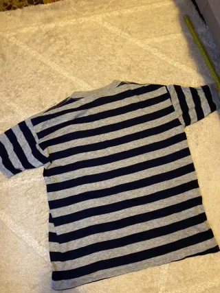 Camiseta Rayas Gris y Negro