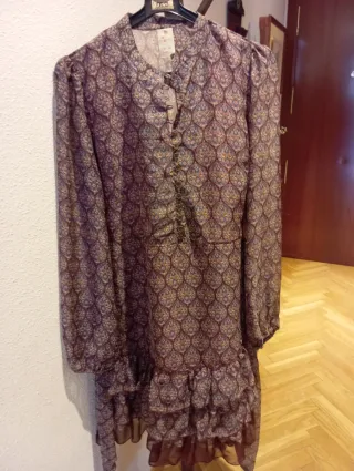 Vestido estampado mujer
