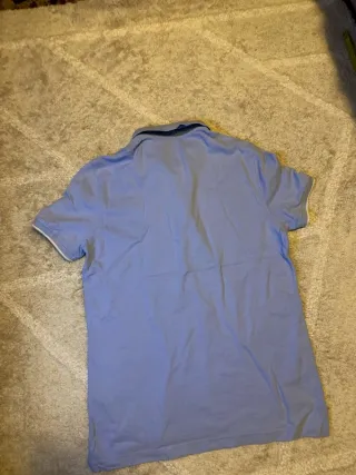 Polo Massimo Dutti Celeste Talla XL
