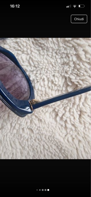 Occhiali da sole Prada neri e viola