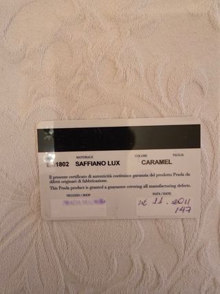 Bolso Piel Prada Camel Nuevo Certificado