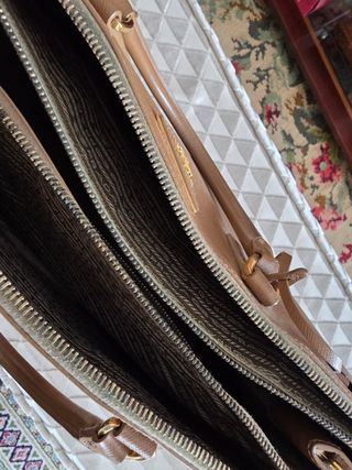 Bolso Piel Prada Camel Nuevo Certificado