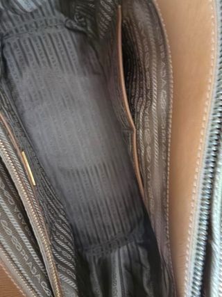 Bolso Piel Prada Camel Nuevo Certificado