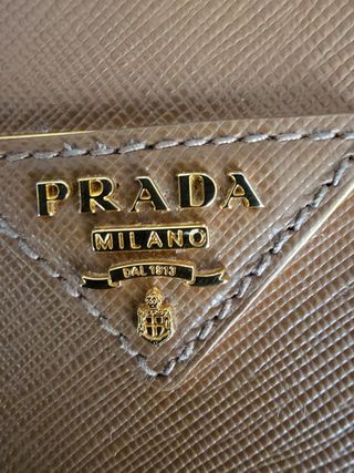 Bolso Piel Prada Camel Nuevo Certificado
