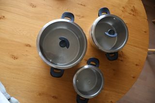 3 Olla apilables Tefal Acero Inoxidable