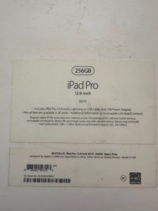 iPad Pro 12.9 1ª Gen 256GB + Apple Pencil