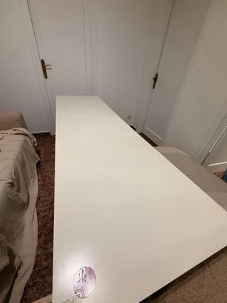 Escritorio blanco 2 metros