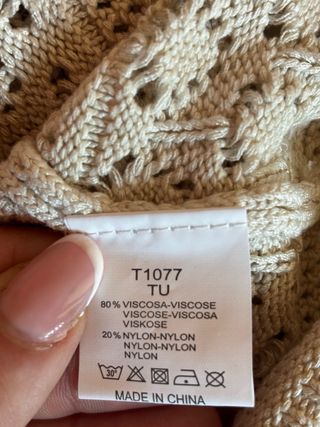 Cardigan Giolli Beige Tg. Unica