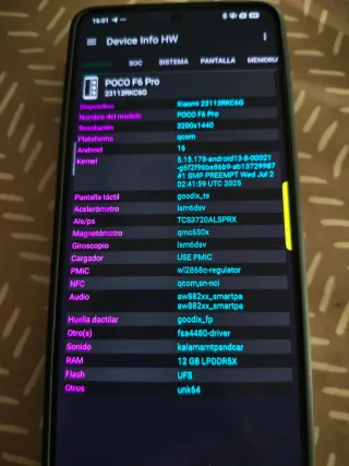 Poco F6 Pro con cargador 120W