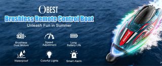 Barco teledirigido alta velocidad luces LED NUEVO