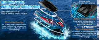 Barco teledirigido alta velocidad luces LED NUEVO
