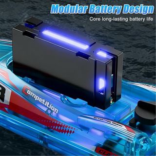 Barco teledirigido alta velocidad luces LED NUEVO