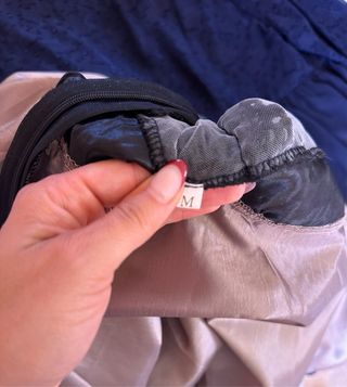 Vestido corto encaje negro y beige