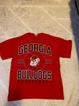 Camiseta Georgia Bulldogs Baloncesto Roja