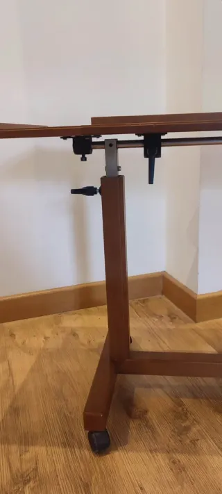 Mesa auxiliar madera maciza Mid Century