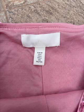 Falda H&M lentejuelas rosa T M