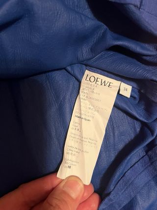 Camisola Loewe Ante Azul Corte Moderno