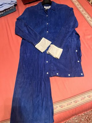 Camisola Loewe Ante Azul Corte Moderno