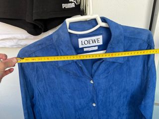 Camisola Loewe Ante Azul Corte Moderno