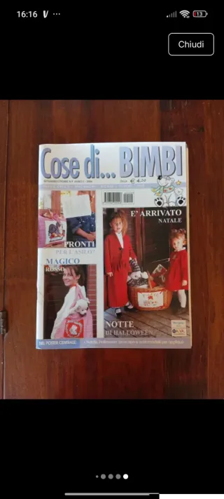 Riviste e libro punto croce