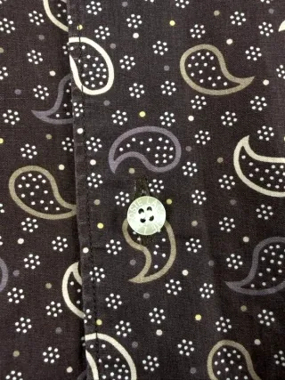 Camicia Lacoste Uomo Paisley Cotone M Marrone
