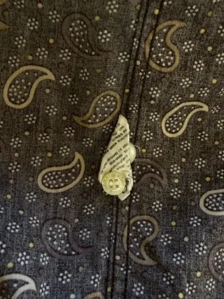 Camicia Lacoste Uomo Paisley Cotone M Marrone