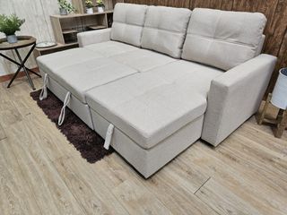 Sofá Cama Chaiselongue con Arcón