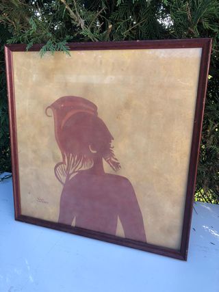 Quadro etnico moderno con cornice