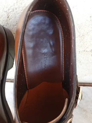 Mocassini Doppia Fibbia Santoni Pelle Marrone Nero