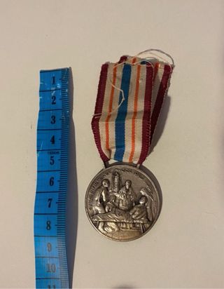 Medaglia religiosa vintage Salus Infirmorum