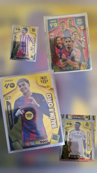 Lote balones de oro Adrenalyn 2025-2026