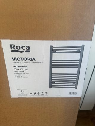 Toallero radiador agua negro