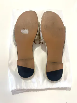 Ciabatte Christian Dior Oro Rosa