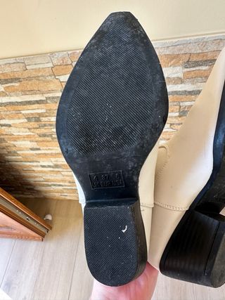 Botines cowboy blancos