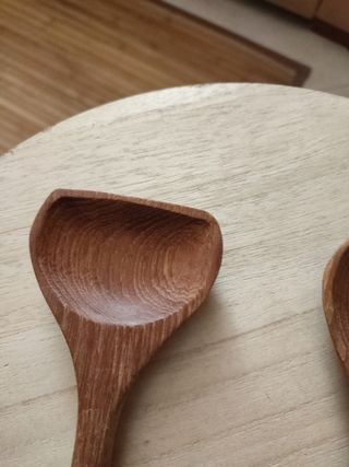 Set posate insalata legno vintage