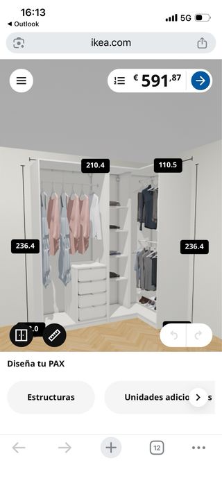 Armario Pax Ikea Blanco