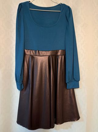 Vestido largo rodilla manga larga