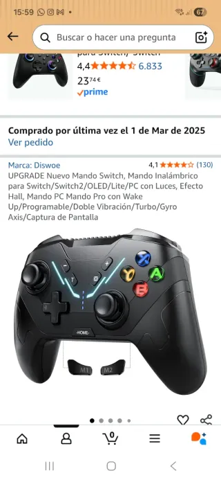 Mando PC/Switch como nuevo