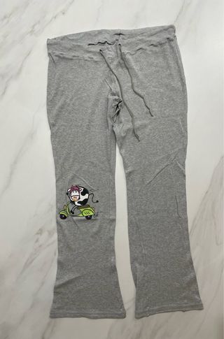 Pigiama donna in cotone con mucca in scooter